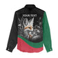 Personalized Algeria Women Casual Shirt Algerian Flag With a Fennec Fox - African Pride