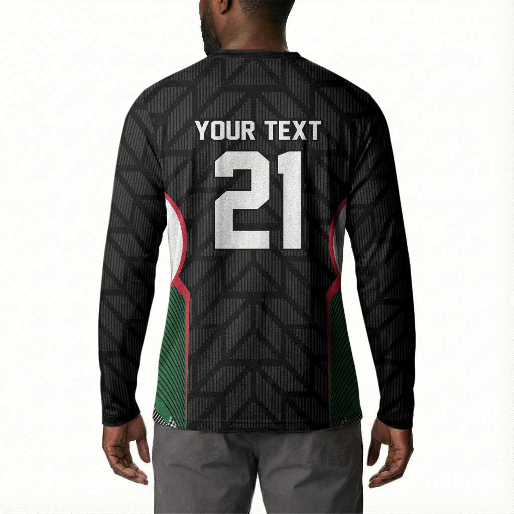 Custom Football Algeria Palestine Button Sweatshirt Special Edition 2023-2024