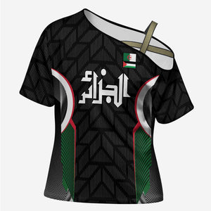 Custom Football Algeria Palestine Cross Shoulder Shirt Special Edition 2023-2024 - African Pride