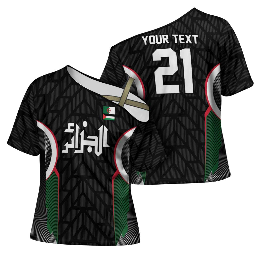 Custom Football Algeria Palestine Cross Shoulder Shirt Special Edition 2023-2024 - African Pride