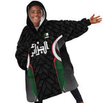 Custom Football Algeria Palestine Kid Wearable Blanket Hoodie Special Edition 2023-2024 - African Pride