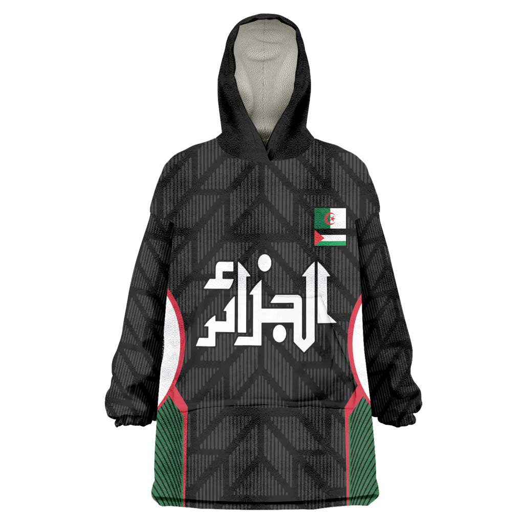 Custom Football Algeria Palestine Kid Wearable Blanket Hoodie Special Edition 2023-2024 - African Pride