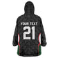 Custom Football Algeria Palestine Kid Wearable Blanket Hoodie Special Edition 2023-2024 - African Pride