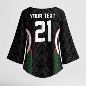 Custom Football Algeria Palestine Kimono Sleeve Blouse Special Edition 2023-2024 - African Pride