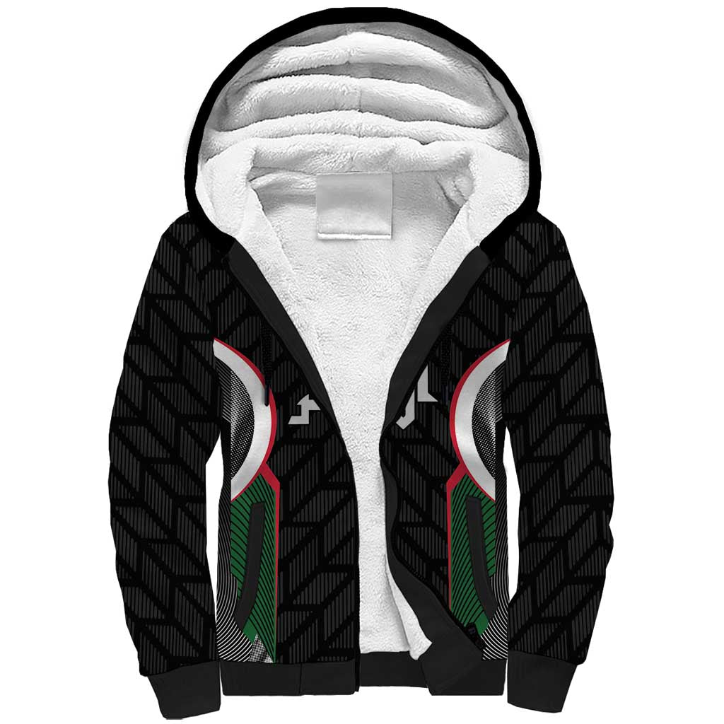 Custom Football Algeria Palestine Sherpa Hoodie Special Edition 2023-2024 - African Pride