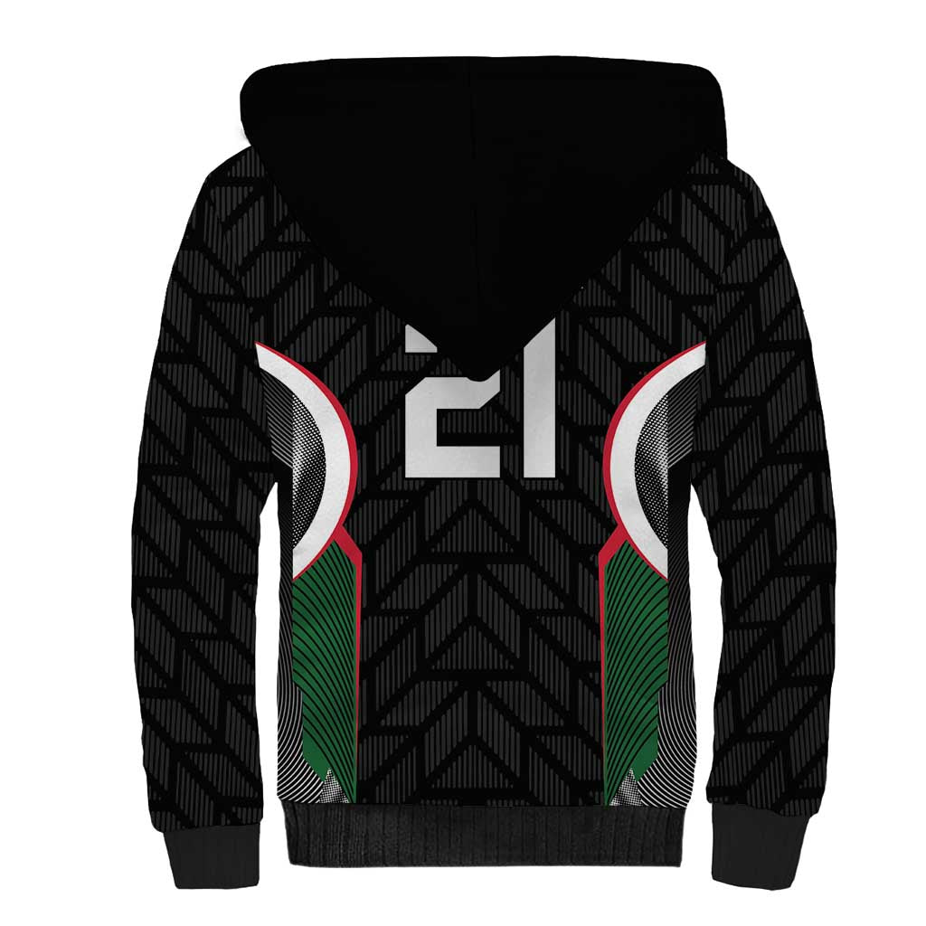 Custom Football Algeria Palestine Sherpa Hoodie Special Edition 2023-2024 - African Pride