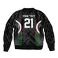 Custom Football Algeria Palestine Sleeve Zip Bomber Jacket Special Edition 2023-2024 - African Pride