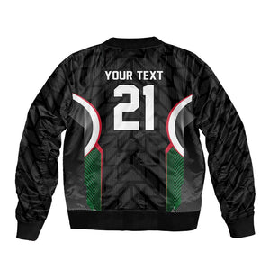 Custom Football Algeria Palestine Sleeve Zip Bomber Jacket Special Edition 2023-2024 - African Pride