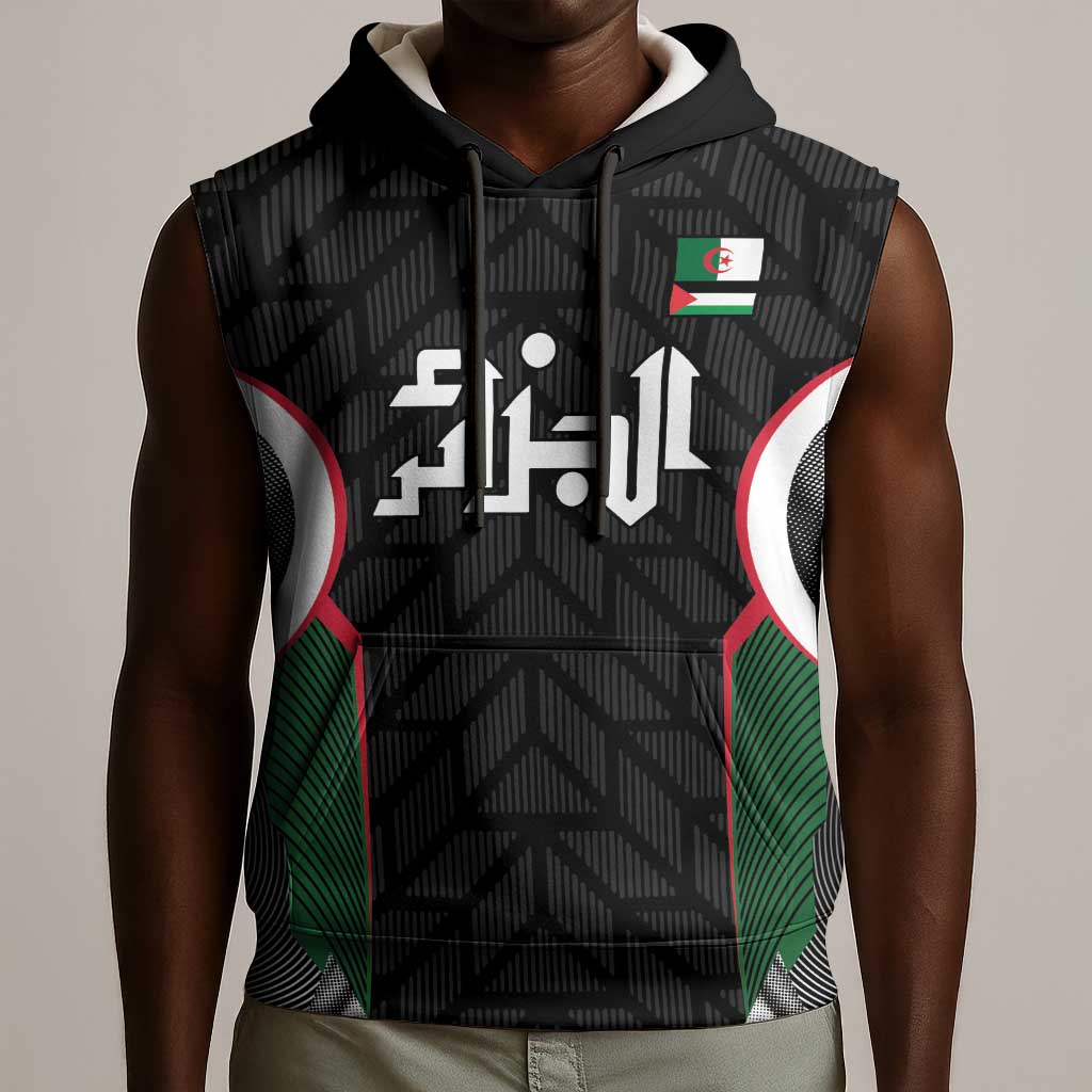 Custom Football Algeria Palestine Sleeveless Hoodie Special Edition 2023-2024 - African Pride