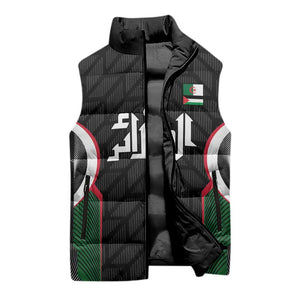 Custom Football Algeria Palestine Sleeveless Puffer Jacket Special Edition 2023-2024 - African Pride