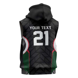 Custom Football Algeria Palestine Sleeveless Zip Hoodie Special Edition 2023-2024 - African Pride