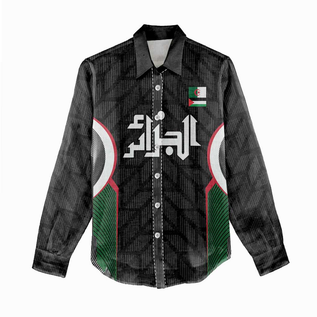 Custom Football Algeria Palestine Women Casual Shirt Special Edition 2023-2024 - African Pride