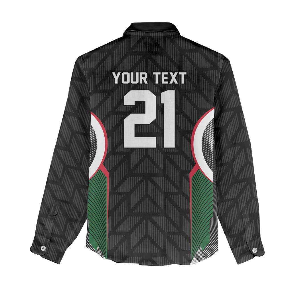 Custom Football Algeria Palestine Women Casual Shirt Special Edition 2023-2024 - African Pride