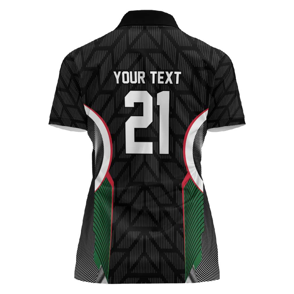 Custom Football Algeria Palestine Women Polo Shirt Special Edition 2023-2024 - African Pride