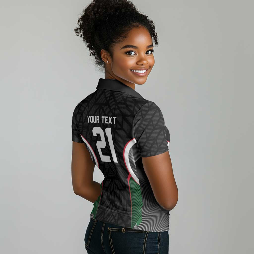 Custom Football Algeria Palestine Women Polo Shirt Special Edition 2023-2024 - African Pride
