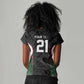 Custom Football Algeria Palestine Women V-Neck T-Shirt Special Edition 2023-2024 LT9
