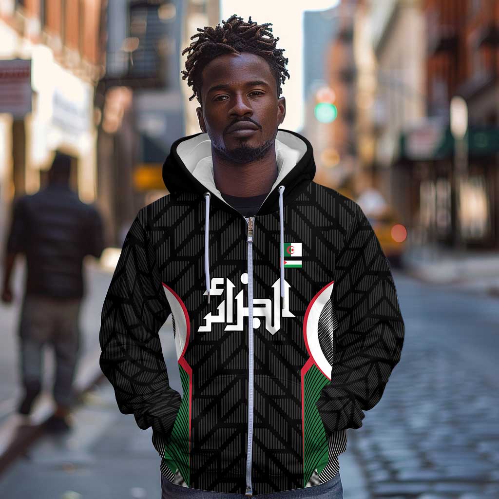 Custom Football Algeria Palestine Zip Hoodie Special Edition 2023-2024 - African Pride