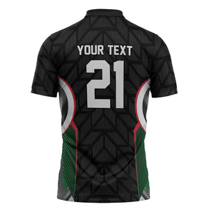 Custom Football Algeria Palestine Zipper Polo Shirt Special Edition 2023-2024 - African Pride