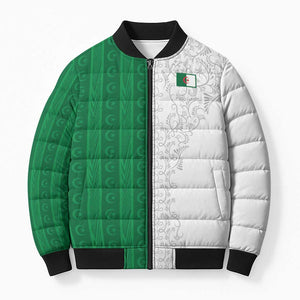 World Football 2026 Algeria Custom Bomber Puffer Jacket Algeria Culture Heritage - African Pride