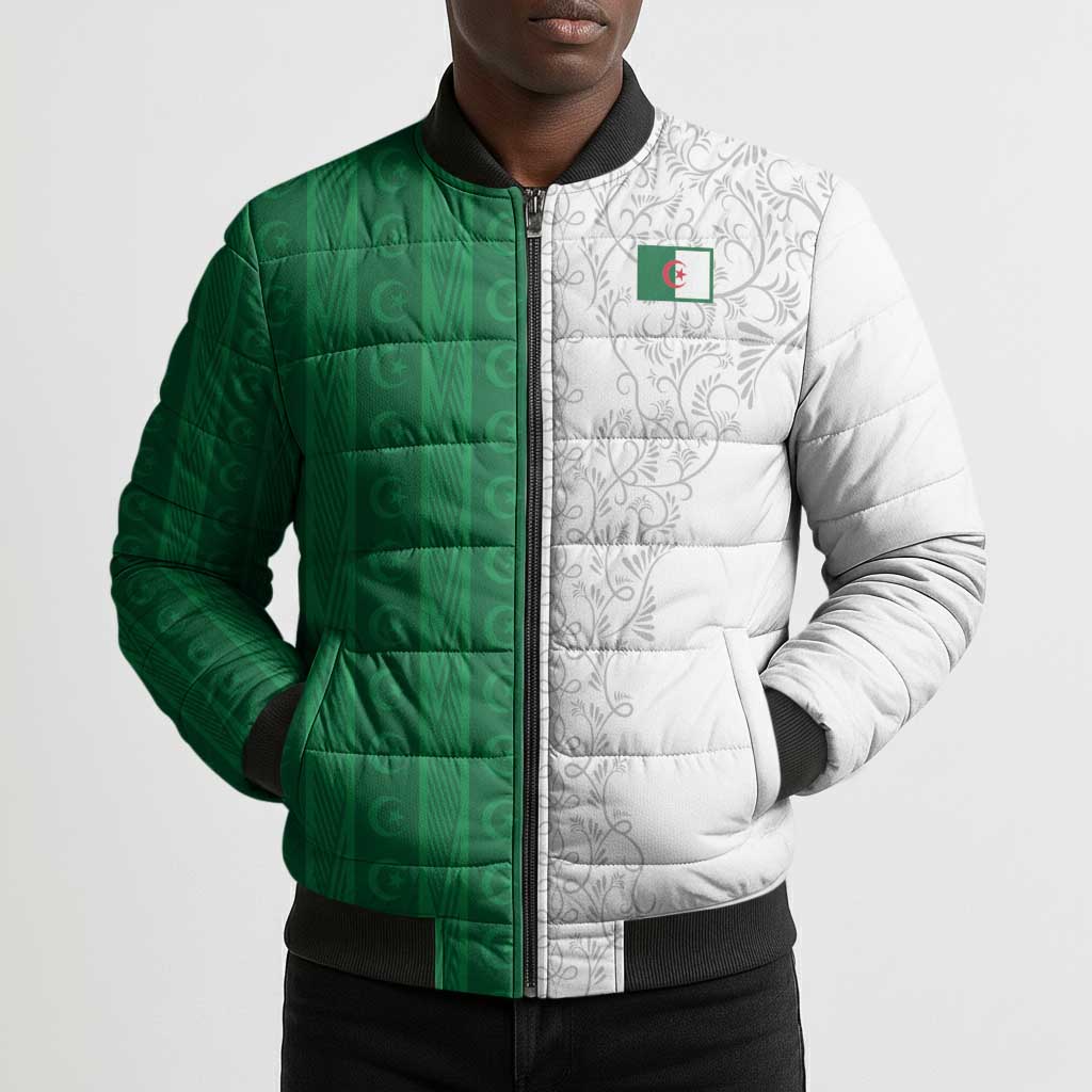 World Football 2026 Algeria Custom Bomber Puffer Jacket Algeria Culture Heritage - African Pride