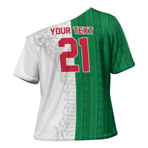World Football 2026 Algeria Custom Cross Shoulder Shirt Algeria Culture Heritage - African Pride