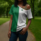 World Football 2026 Algeria Custom Cross Shoulder Shirt Algeria Culture Heritage - African Pride