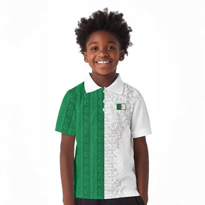 World Football 2026 Algeria Custom Kid Polo Shirt Algeria Culture Heritage LT9