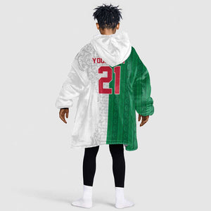 World Football 2026 Algeria Custom Kid Wearable Blanket Hoodie Algeria Culture Heritage - African Pride