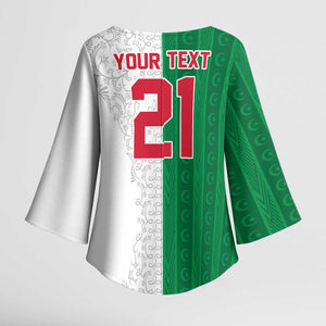 World Football 2026 Algeria Custom Kimono Sleeve Blouse Algeria Culture Heritage - African Pride