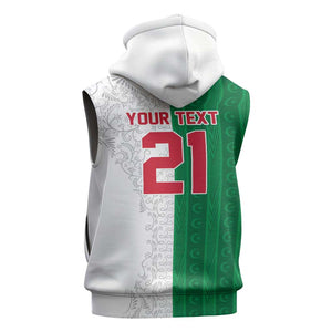 World Football 2026 Algeria Custom Sleeveless Zip Hoodie Algeria Culture Heritage - African Pride