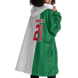 World Football 2026 Algeria Custom Wearable Blanket Hoodie Algeria Culture Heritage - African Pride