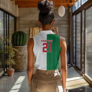 World Football 2026 Algeria Custom Women Sleeveless Polo Shirt Algeria Culture Heritage - African Pride