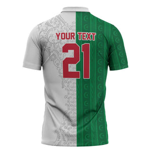 World Football 2026 Algeria Custom Zipper Polo Shirt Algeria Culture Heritage - African Pride