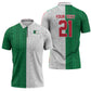 World Football 2026 Algeria Custom Zipper Polo Shirt Algeria Culture Heritage - African Pride