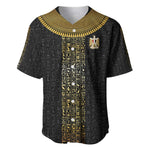 World Football 2026 Egypt Custom Baseball Jersey Ancient Egyptian Hieroglyphs - African Pride