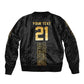 World Football 2026 Egypt Custom Bomber Jacket Ancient Egyptian Hieroglyphs - African Pride