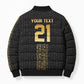 World Football 2026 Egypt Custom Bomber Puffer Jacket Ancient Egyptian Hieroglyphs - African Pride