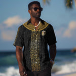 World Football 2026 Egypt Custom Hawaiian Shirt Ancient Egyptian Hieroglyphs - African Pride