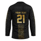 World Football 2026 Egypt Custom Hockey Jersey Ancient Egyptian Hieroglyphs - African Pride