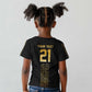 World Football 2026 Egypt Custom Kid T shirt Ancient Egyptian Hieroglyphs - African Pride