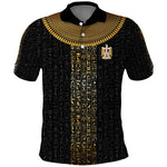 World Football 2026 Egypt Custom Polo Shirt Ancient Egyptian Hieroglyphs - African Pride