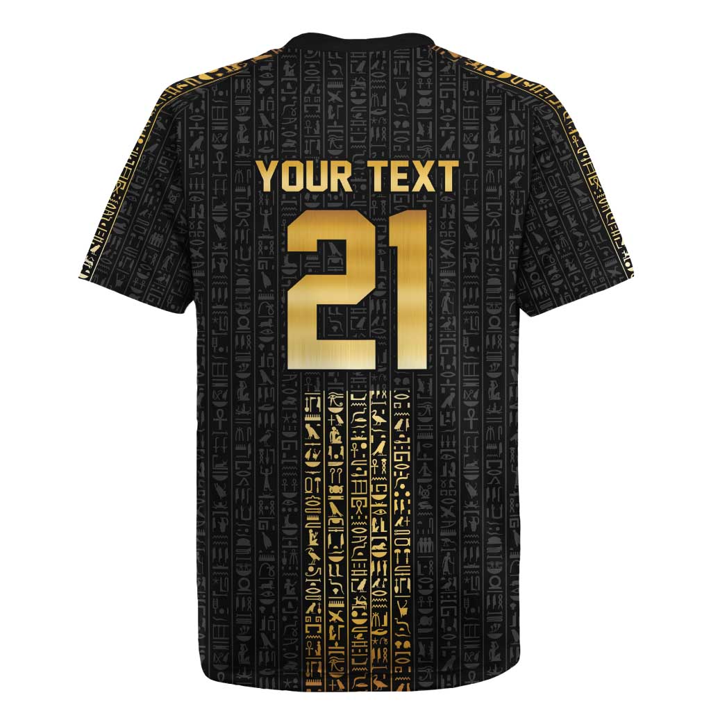 World Football 2026 Egypt Custom Rugby Jersey Ancient Egyptian Hieroglyphs - African Pride