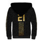 World Football 2026 Egypt Custom Sherpa Hoodie Ancient Egyptian Hieroglyphs - African Pride