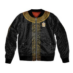 World Football 2026 Egypt Custom Sleeve Zip Bomber Jacket Ancient Egyptian Hieroglyphs - African Pride