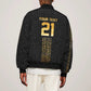 World Football 2026 Egypt Custom Sleeve Zip Bomber Jacket Ancient Egyptian Hieroglyphs - African Pride