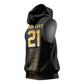 World Football 2026 Egypt Custom Sleeveless Hoodie Ancient Egyptian Hieroglyphs - African Pride
