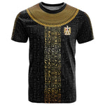 World Football 2026 Egypt Custom T shirt Ancient Egyptian Hieroglyphs - African Pride