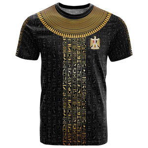 World Football 2026 Egypt Custom T shirt Ancient Egyptian Hieroglyphs - African Pride