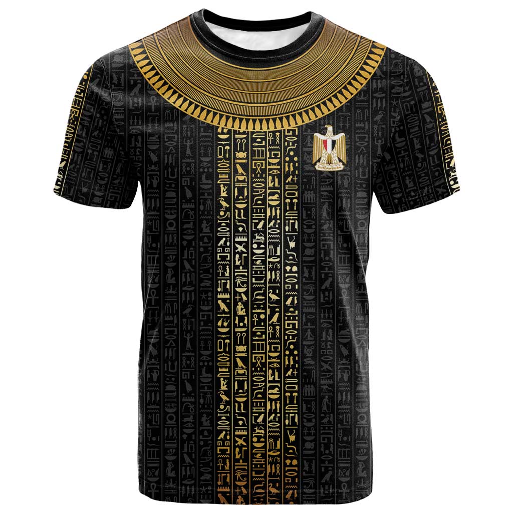 World Football 2026 Egypt Custom T shirt Ancient Egyptian Hieroglyphs LT9