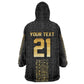 World Football 2026 Egypt Custom Wearable Blanket Hoodie Ancient Egyptian Hieroglyphs - African Pride